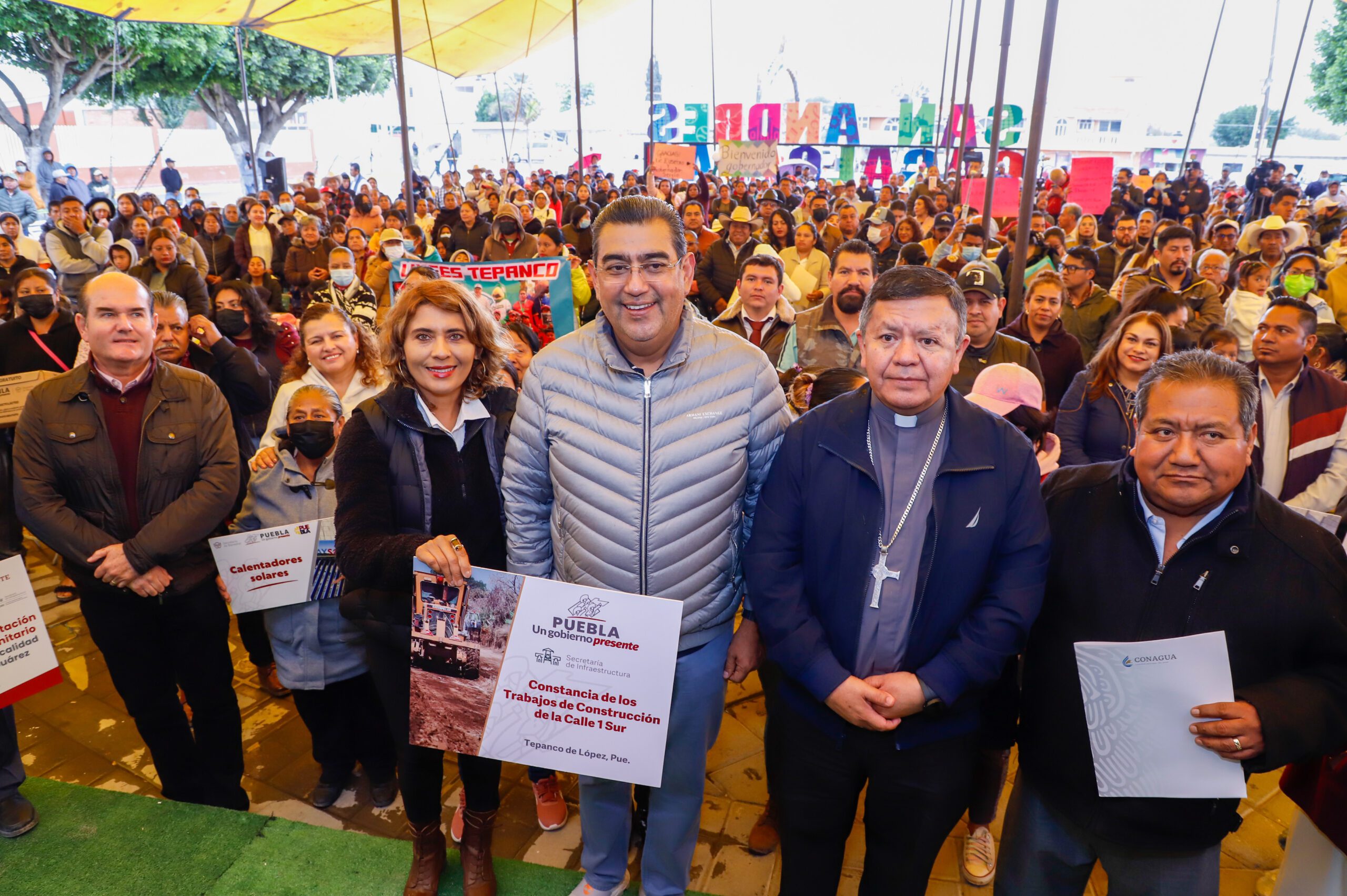  Propósito de acciones de Gobierno, cambiar vida de los poblanos: Sergio Salomón