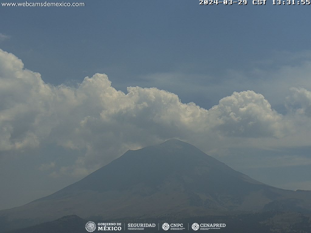  El volcán Popocatépetl registró 379 exhalaciones, 68 minutos de tremor y un sismo volcanotectónico