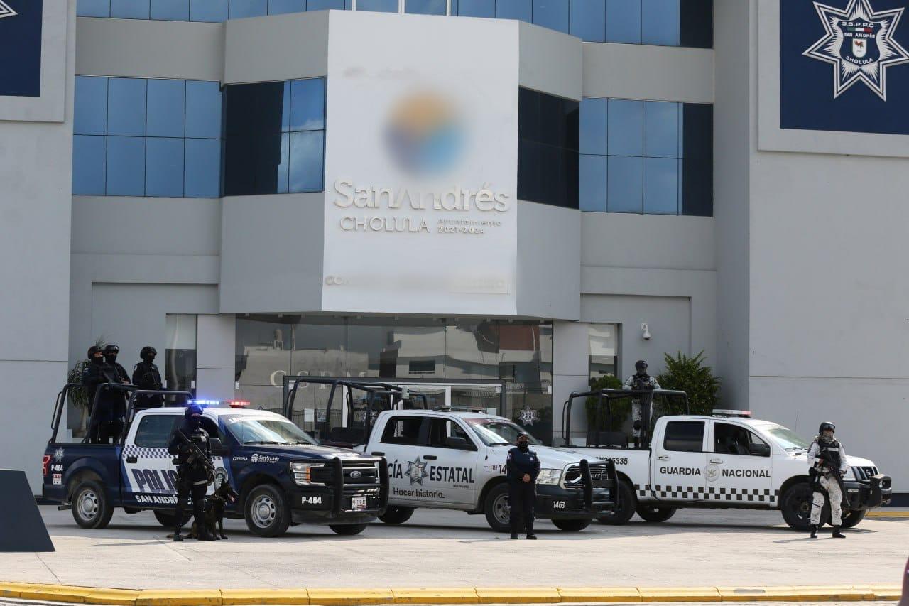  Implementa policía de San Andrés Cholula operativo de seguridad ante elecciones 2024