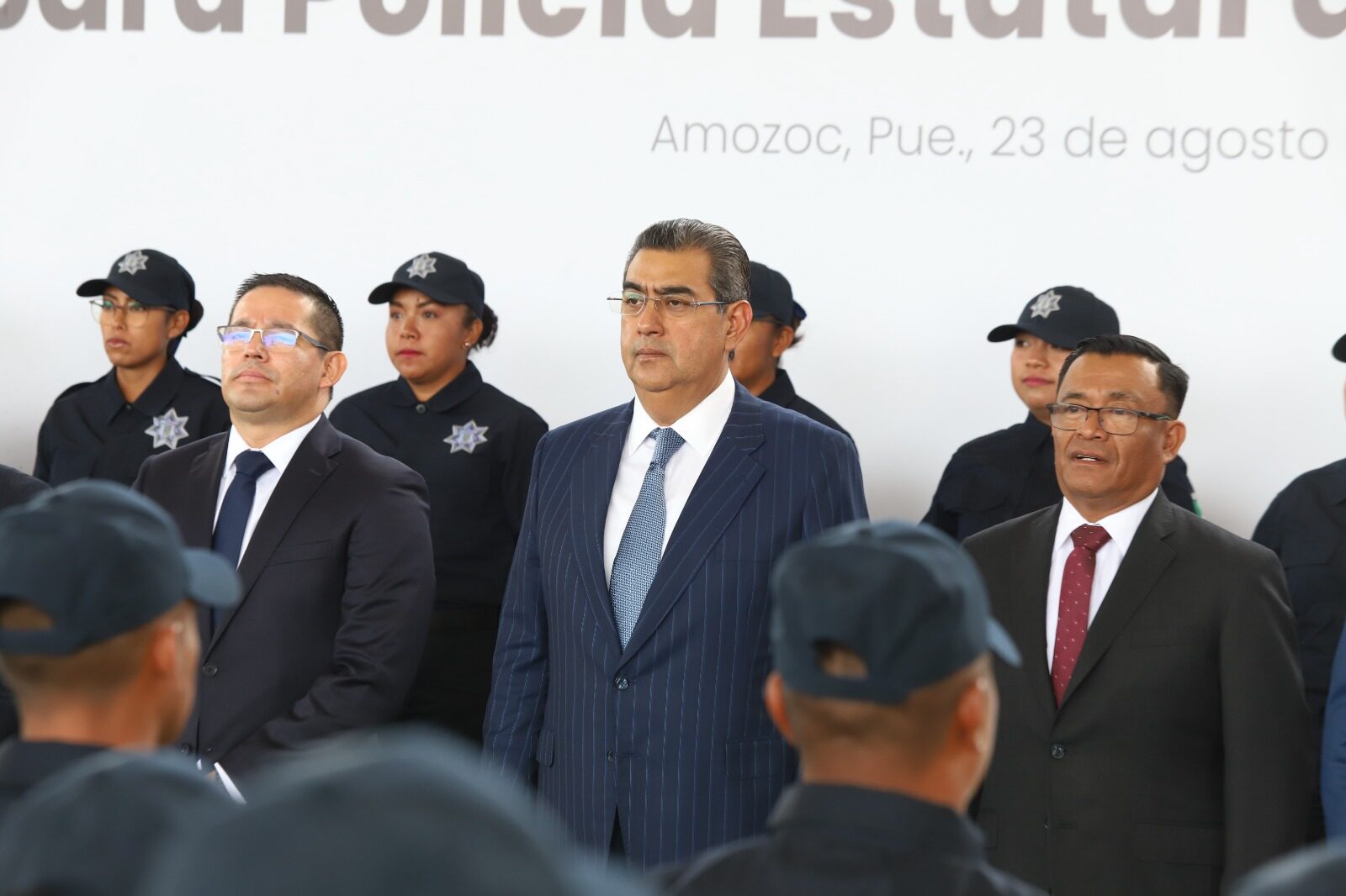  Encabeza Sergio Salomón graduación de 170 policías; los convoca a garantizar la paz social