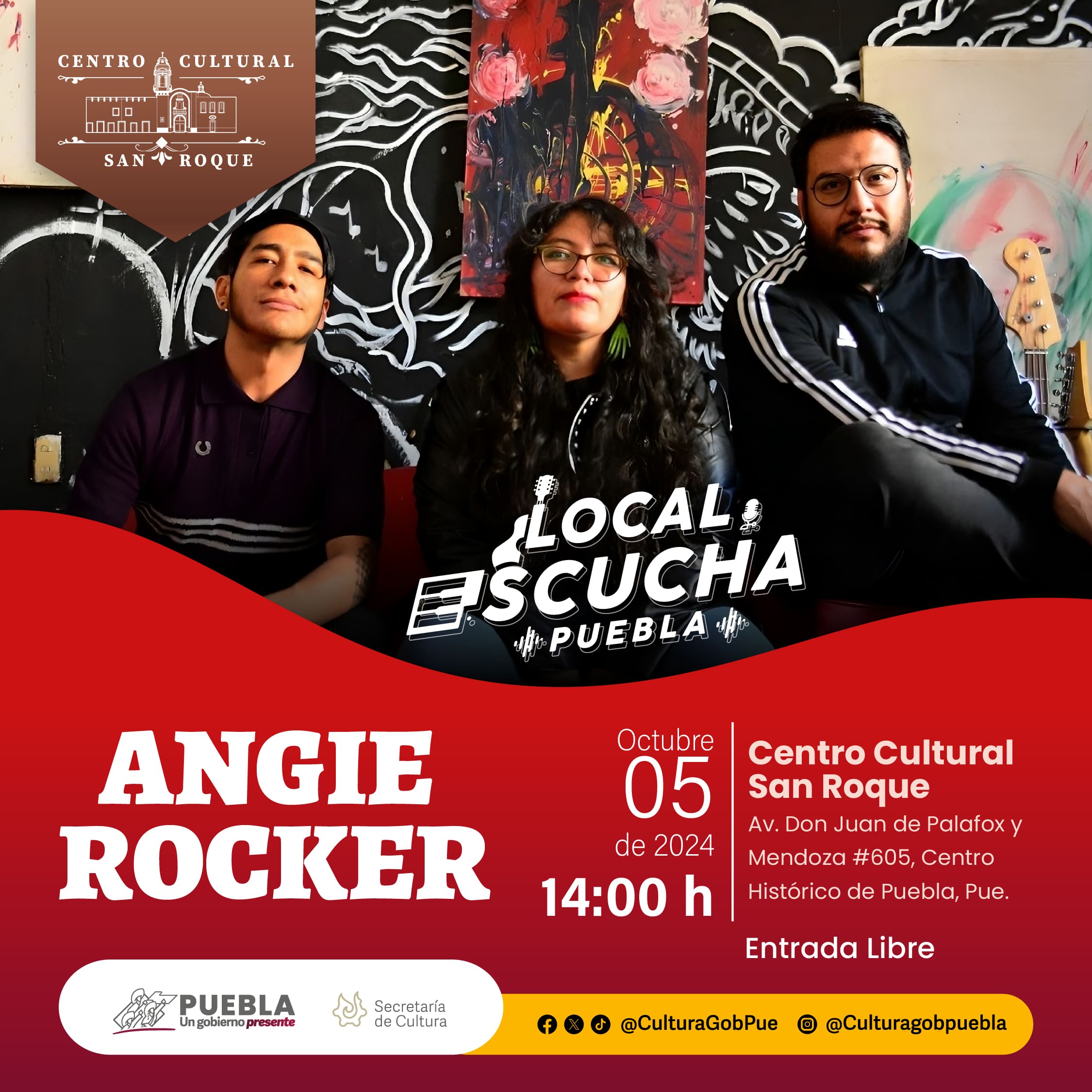  Ofrecerá Centro Cultural “San Roque” presentaciones musicales de artistas poblanos: Cultura