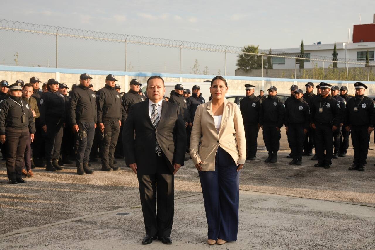  Encabeza Lupita Cuautle pase de lista en seguridad pública de San Andrés Cholula