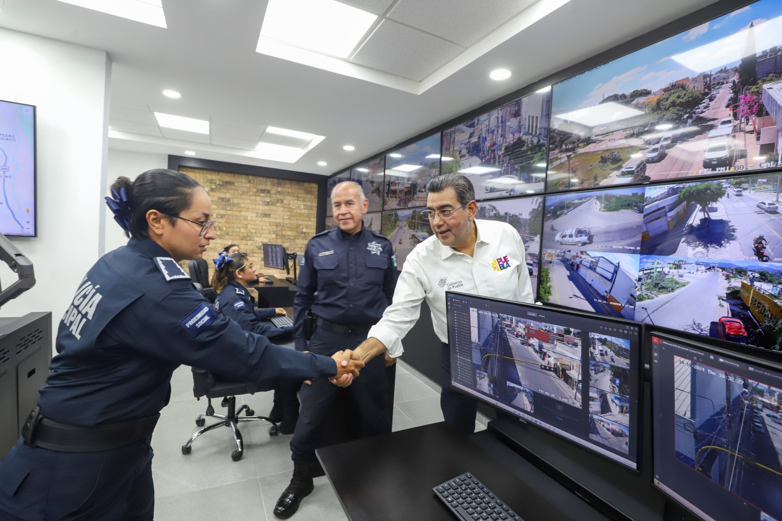  Puebla con el sistema de videovigilancia más amplio de su historia: Sergio Salomón