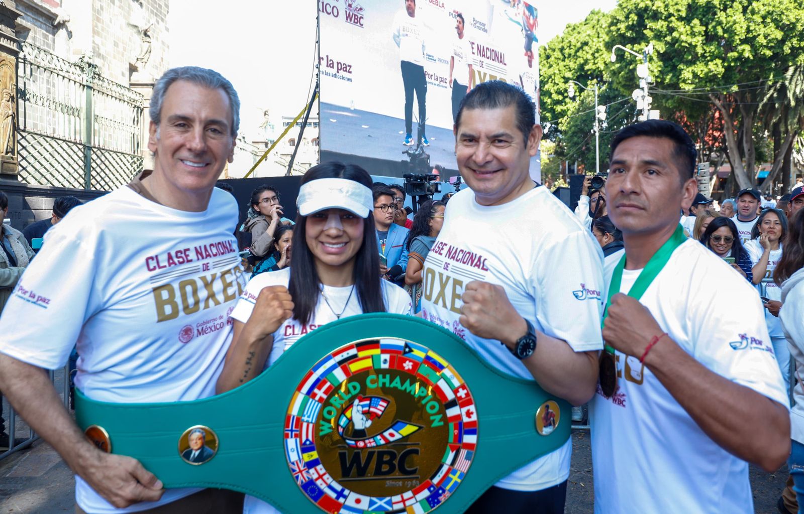  Por la paz y contra las adicciones, Puebla se unió a Clase Nacional de Boxeo de la presidenta Sheinbaum