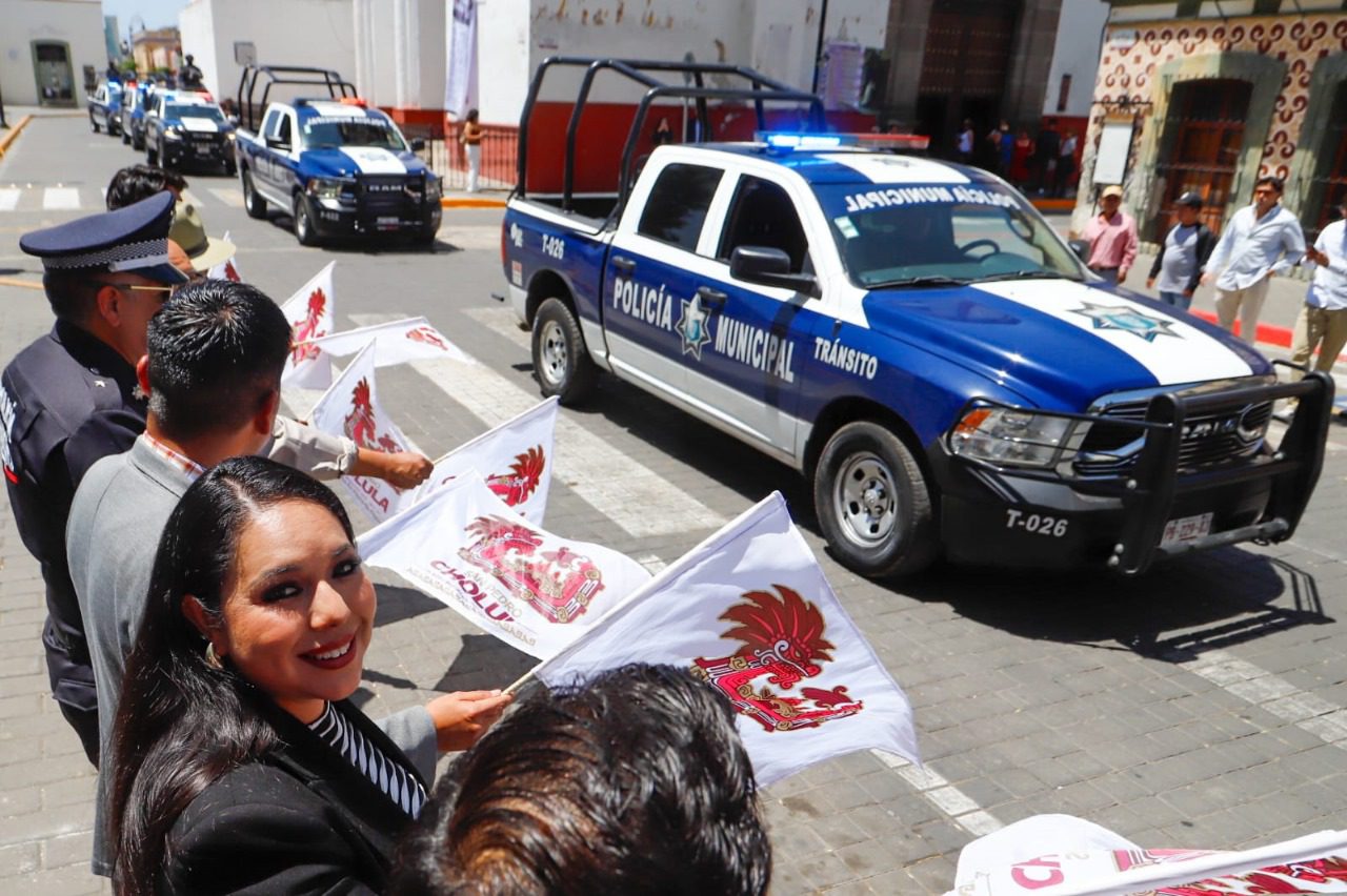  Tonantzin Fernández pone en marcha el operativo Semana Santa Segura en San Pedro Cholula