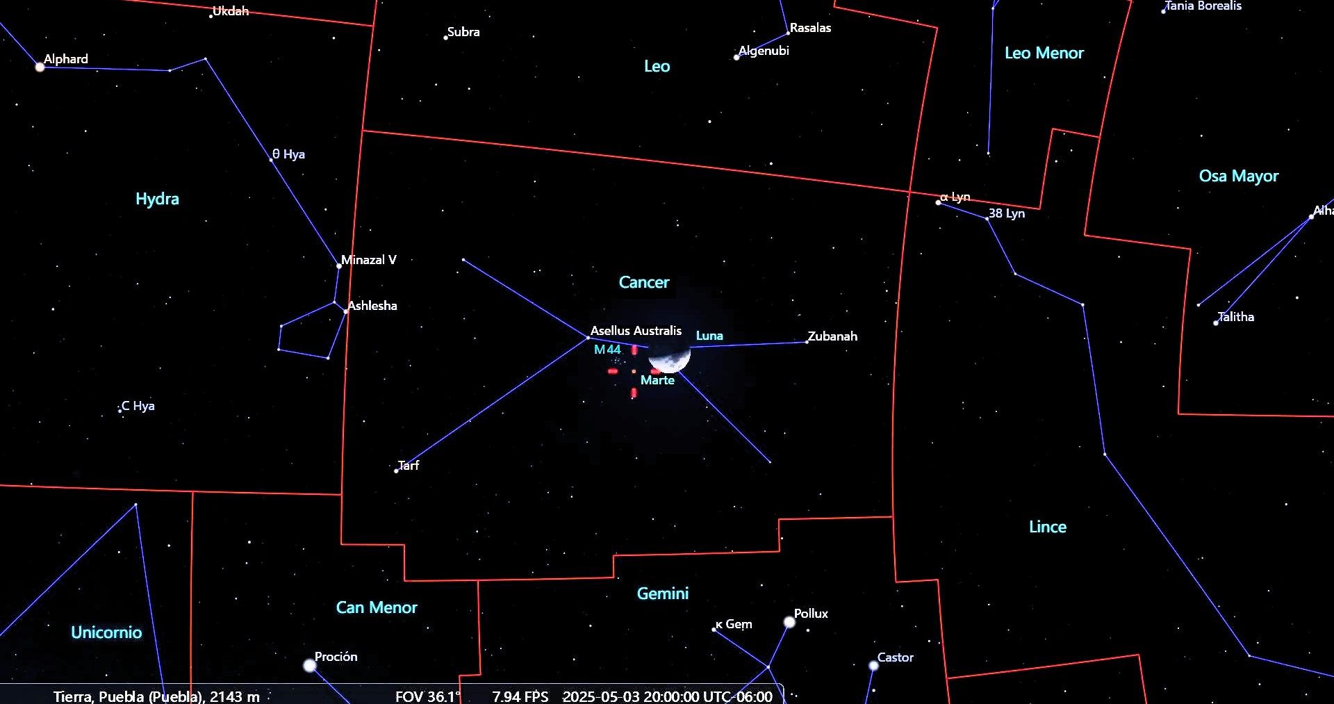  Eventos astronómicos del mes de mayo de 2025