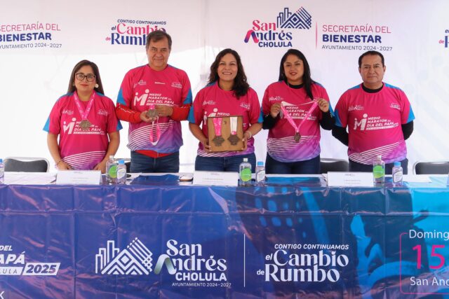 LUPITA CUAUTLE SAN ANDRES CHOLULA MARATON DIA DEL PADRE