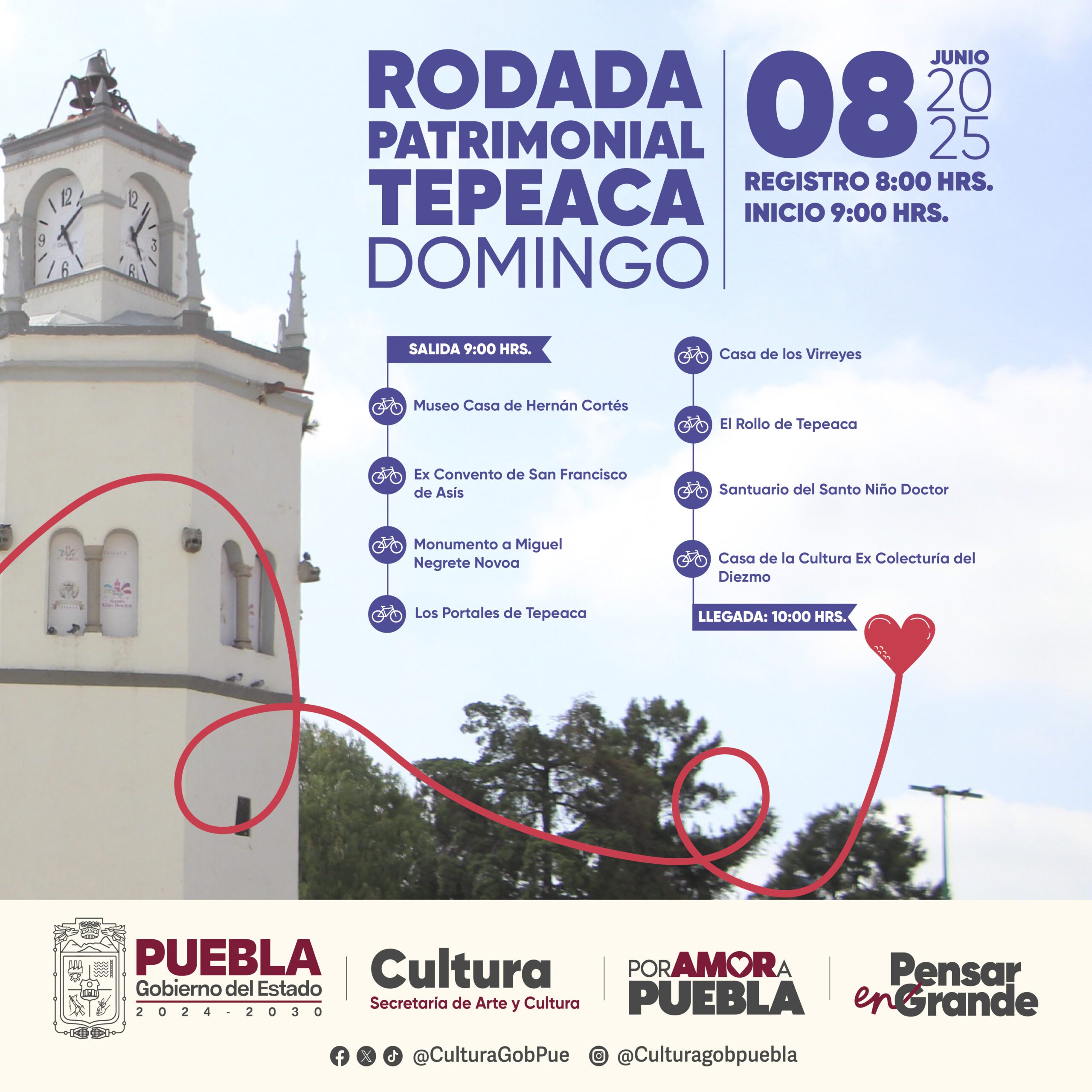  Tepeaca forma parte de los municipios programados para Rodadas Patrimoniales