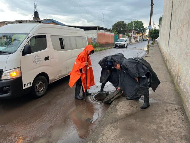 contingencia por Lluvias en San Pedro Cholula