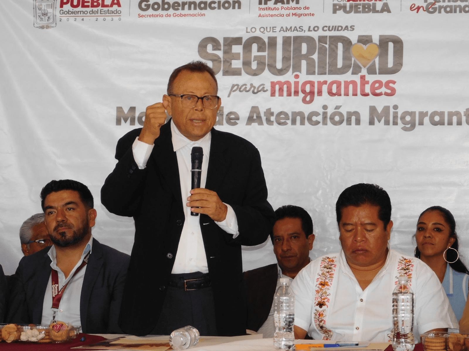  Gobierno del Estado brinda seguridad con bienestar para migrantes en Tecamachalco