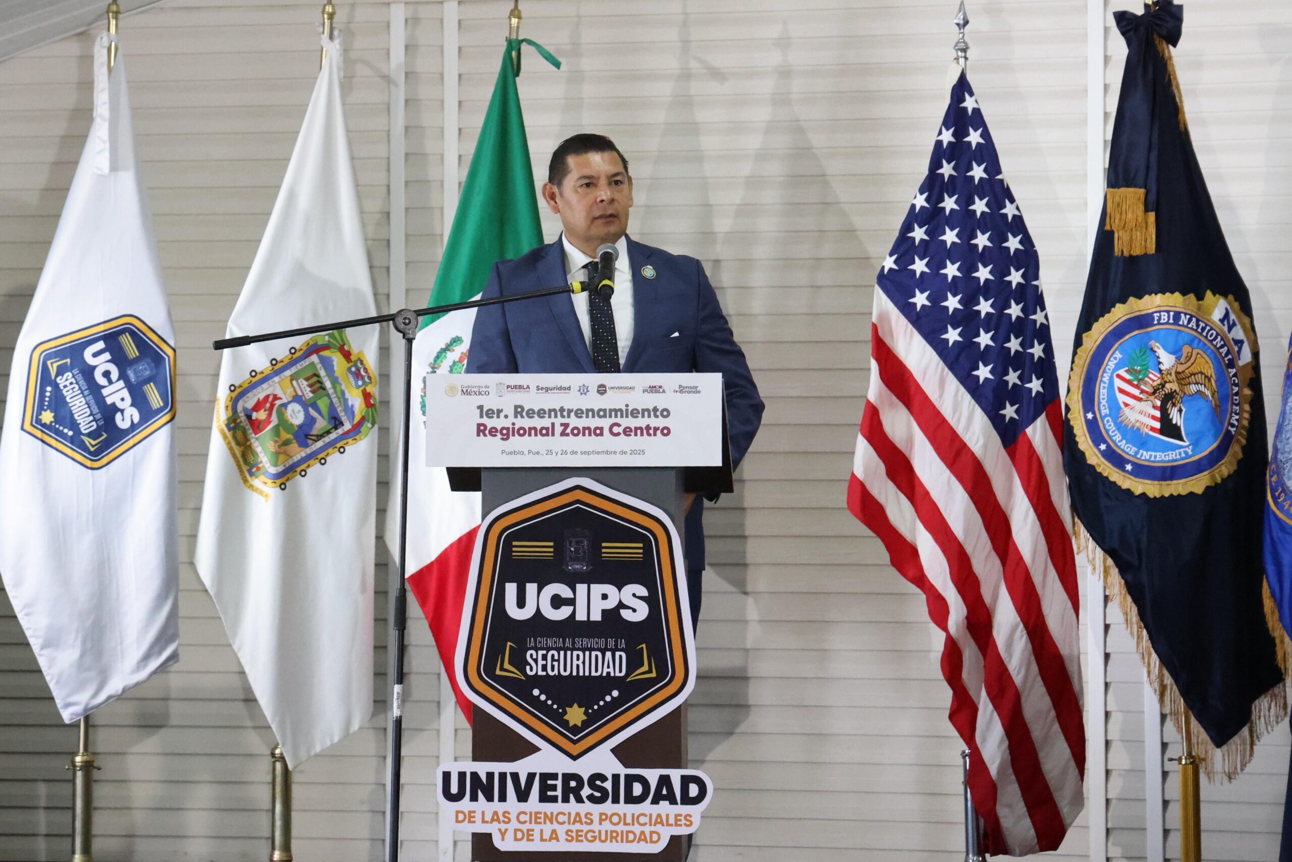  Organismos internacionales colaboran en entrenamiento de cuerpos de Seguridad; Puebla a la vanguardia