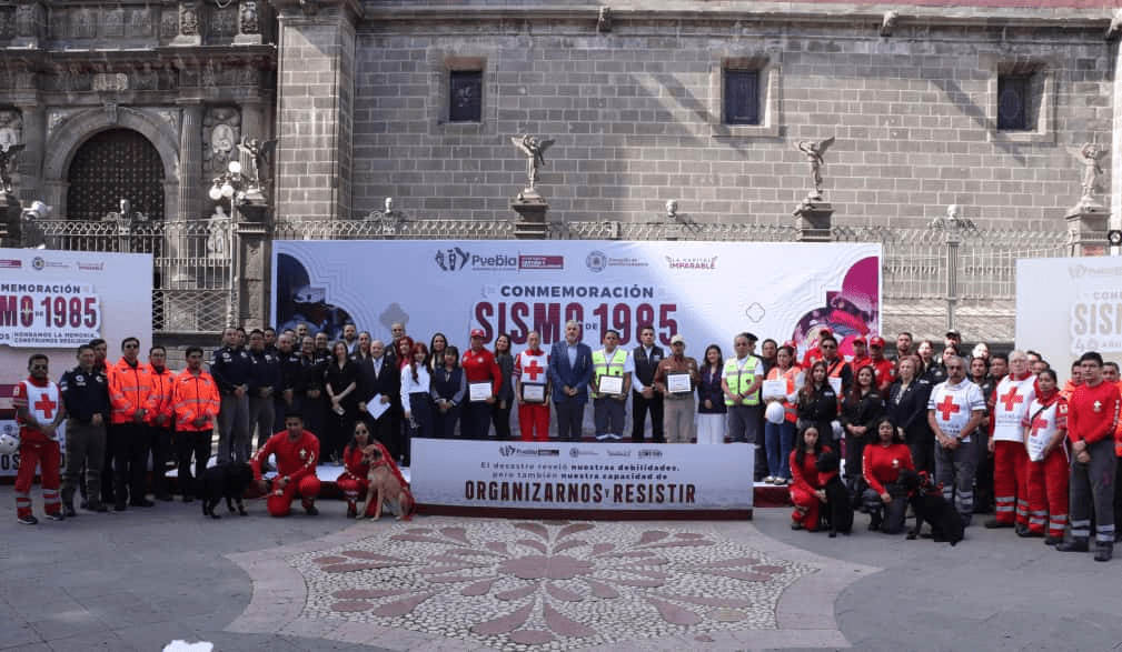  Reconoce Gobierno de la Ciudad a instituciones de emergencia en el marco del 40 aniversario del sismo de 1985
