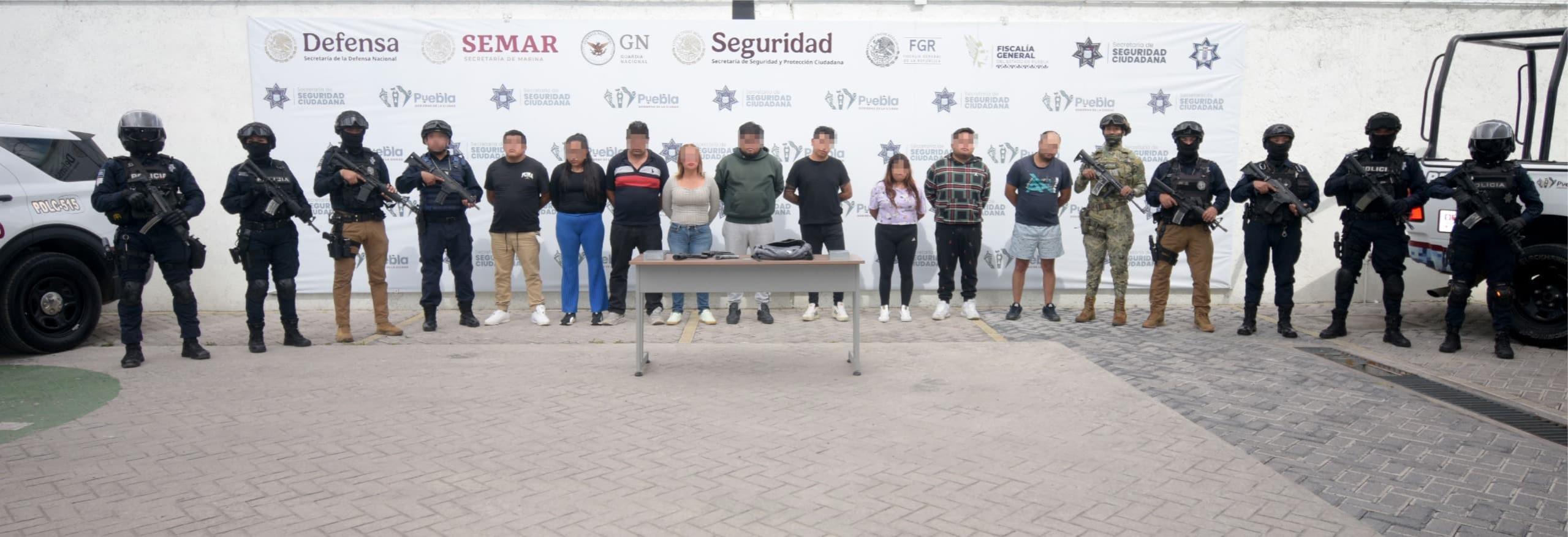  Asegura la SSC a nueve personas armadas y con inhibidores de señal