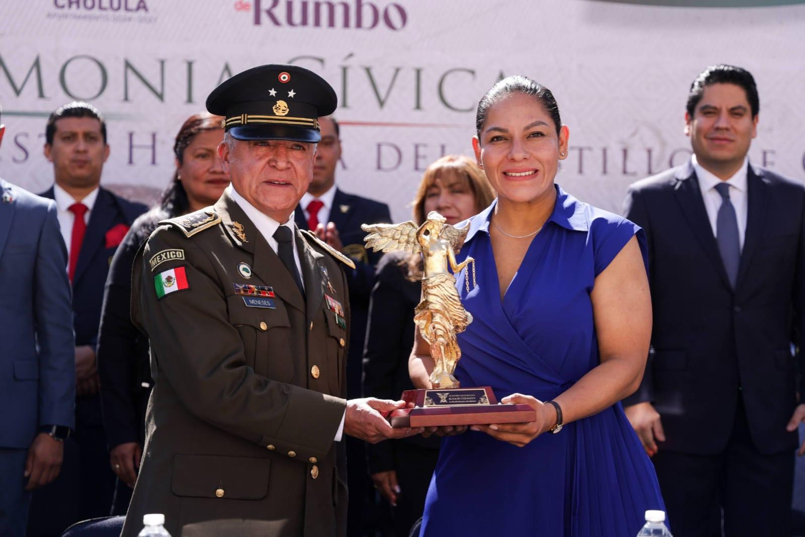  Promueve Lupita Cuautle valores cívicos en ceremonia conmemorativa por el aniversario 178° de los Niños Héroes de Chapultepec