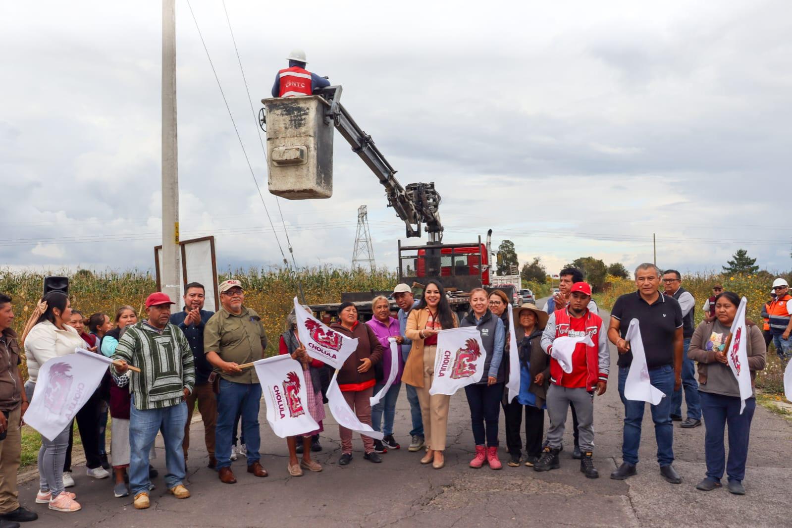  Arranca Tonantzin Fernández la rehabilitación del alumbrado público en todo el municipio