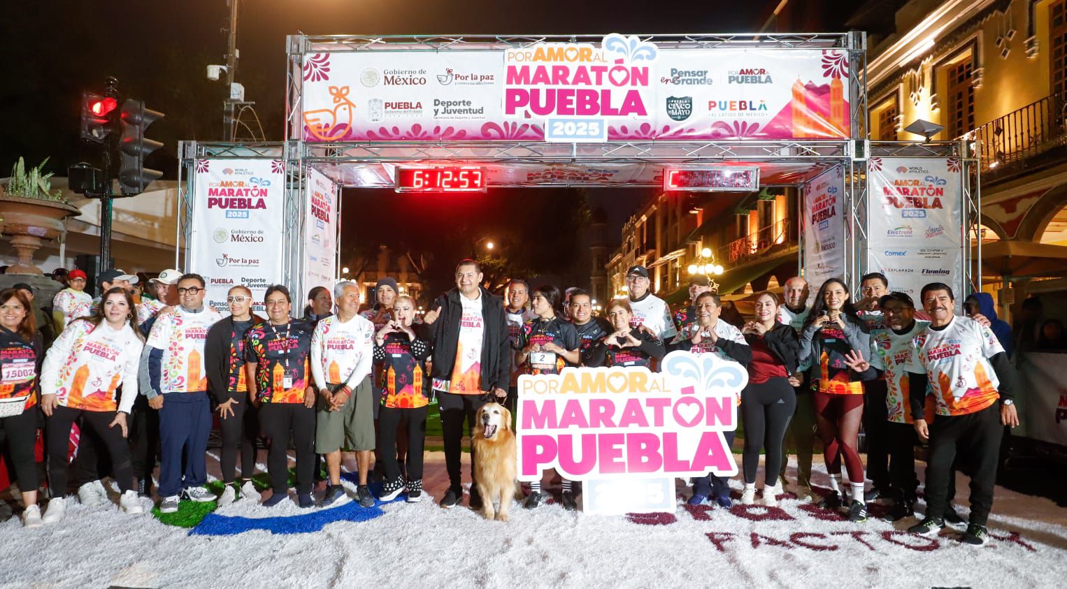  Fiesta deportiva reúne a 20 mil personas en el Maratón de Puebla 2025