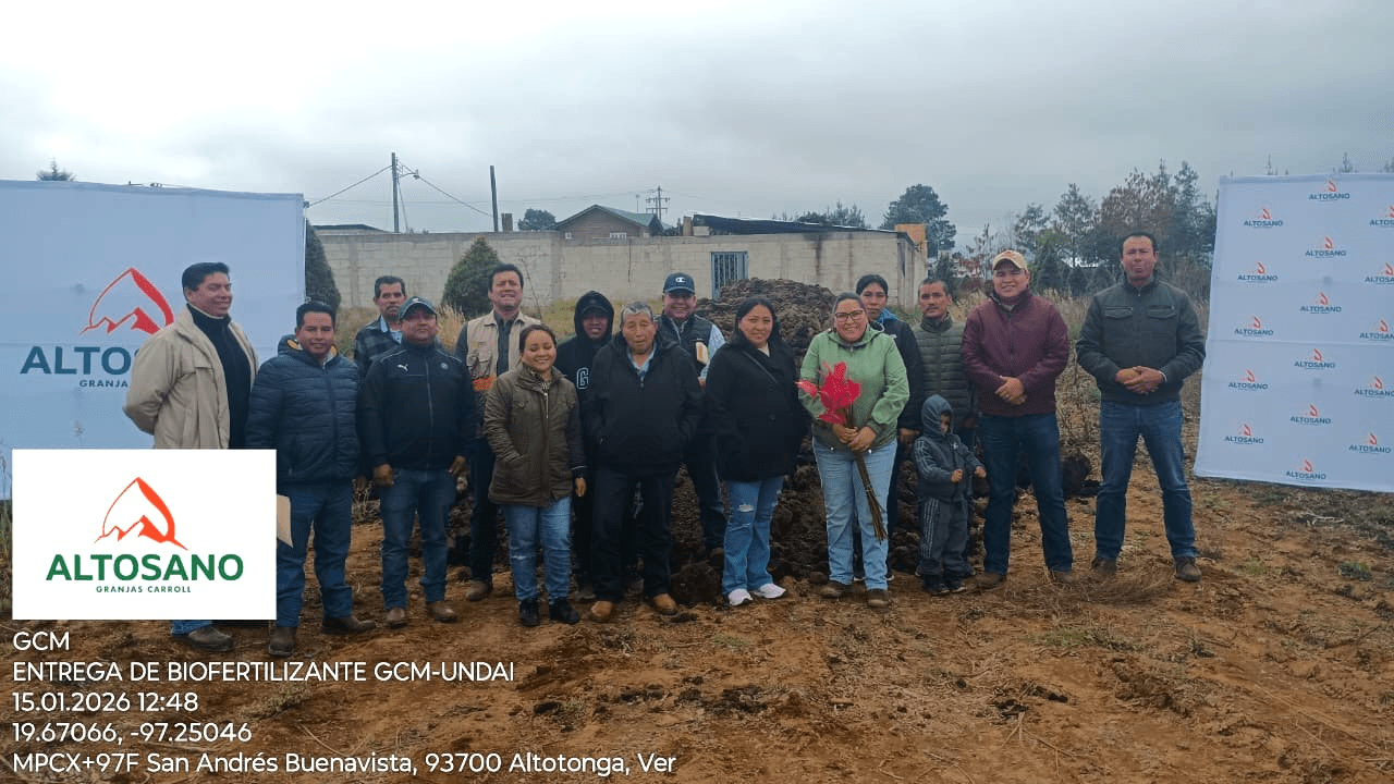  Altosano Granjas Carroll fortalece la agricultura sustentable en Atzalan