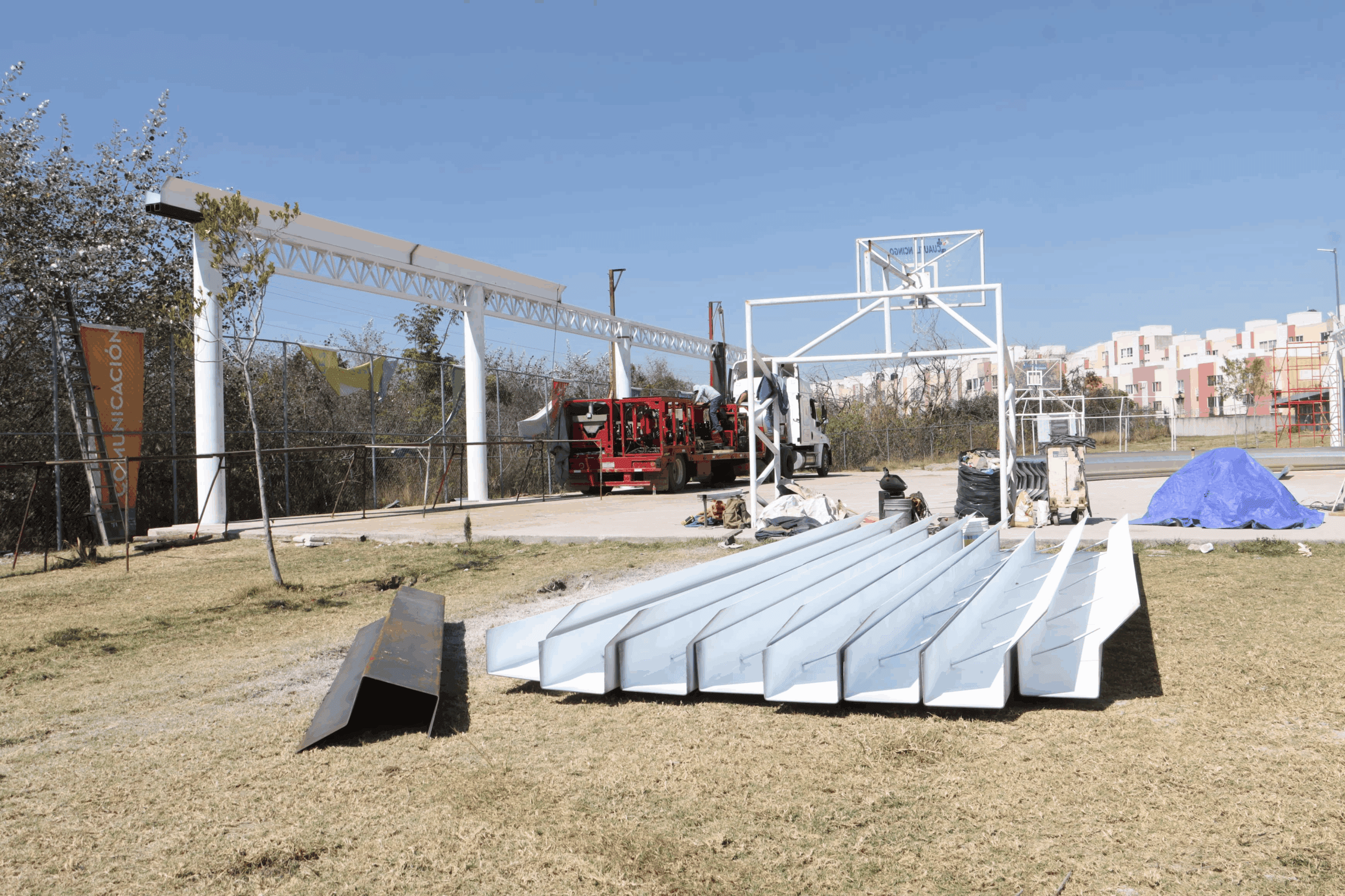  Construcción de arco techo del Instituto de Ciencias y Humanidades casi lista: Omar Muñoz
