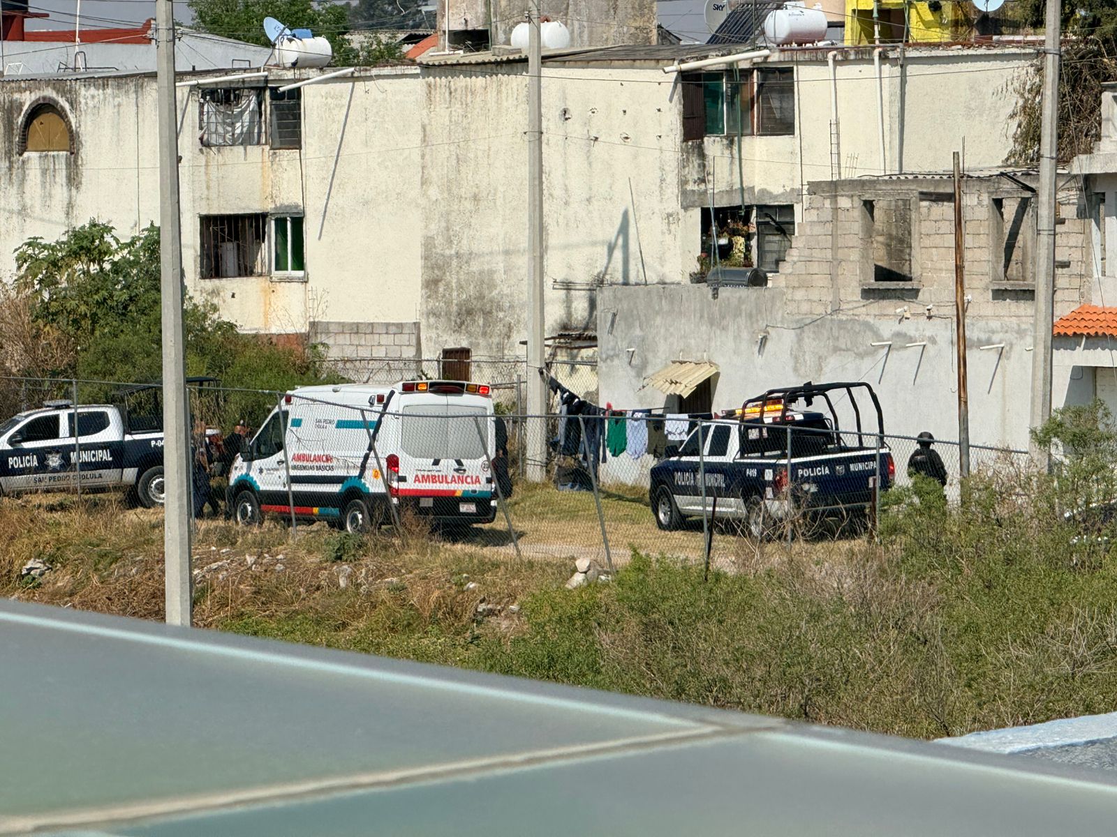 Elementos de la SSC Cholula repelen agresión en Momoxpan