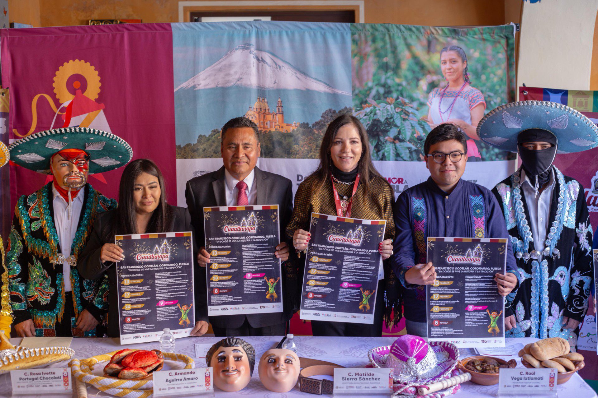  Anuncia Secretaría de Desarrollo Turístico Carnaval de Coronango y Feria de Cuautlanapa