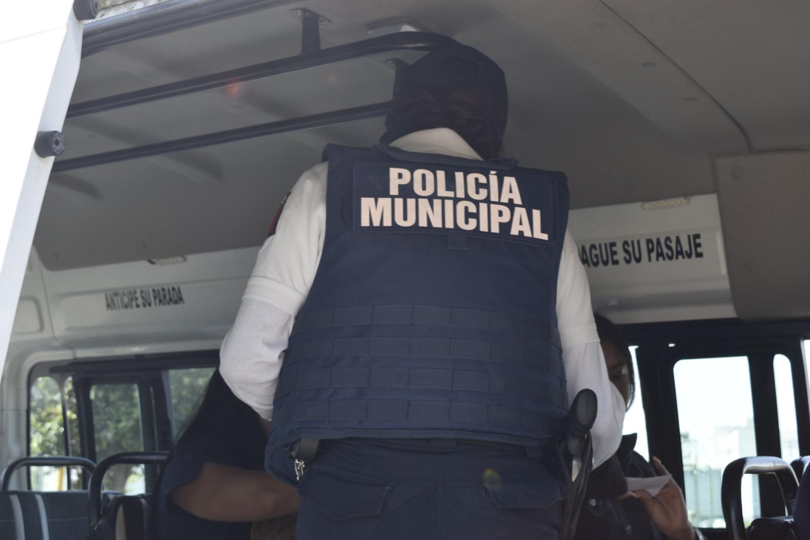  Refuerzan seguridad en el transporte público con el Operativo “Pasajero Seguro” en San Pedro Cholula