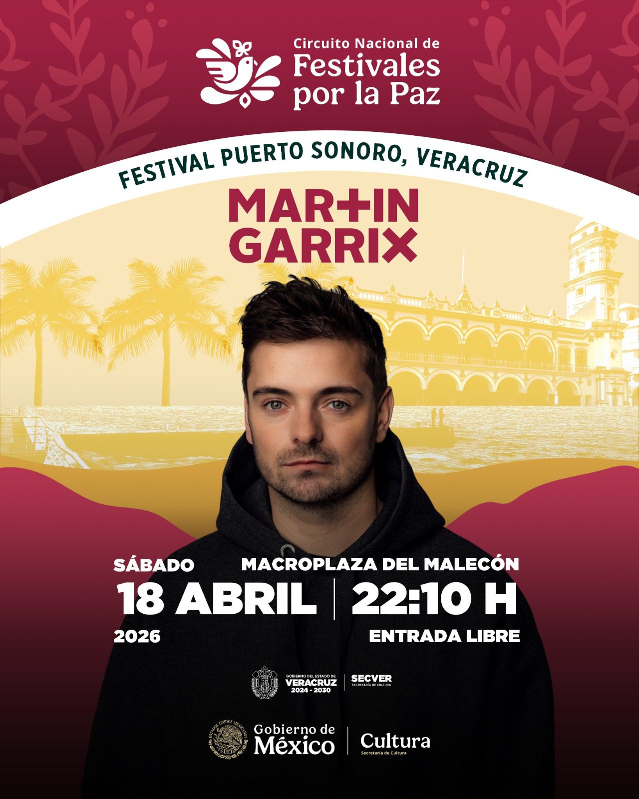  Martin Garrix gratis en Veracruz; encabeza cartelera del Festival Puerto Sonoro