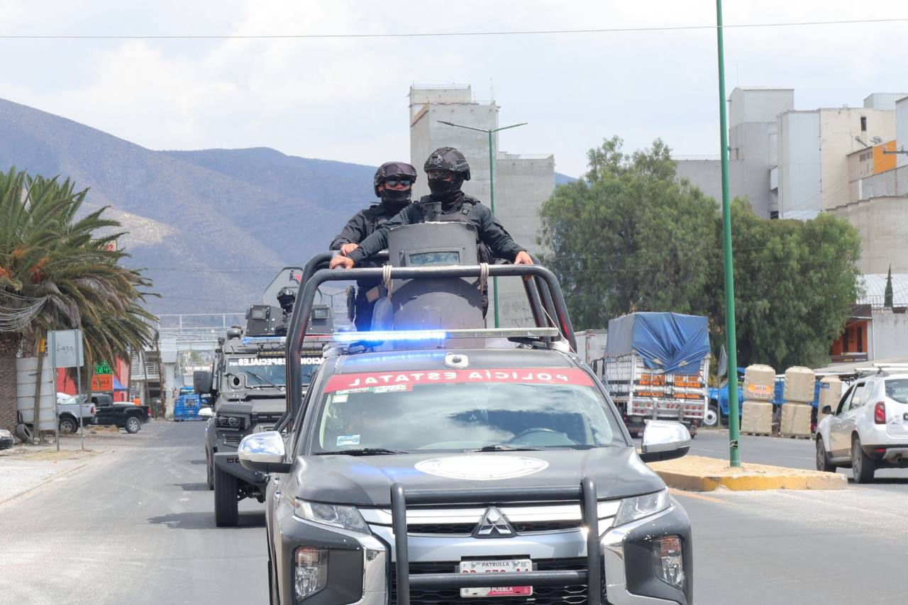  Por aire y tierra, se refuerza la vigilancia en carretera federal Puebla-Tehuacán