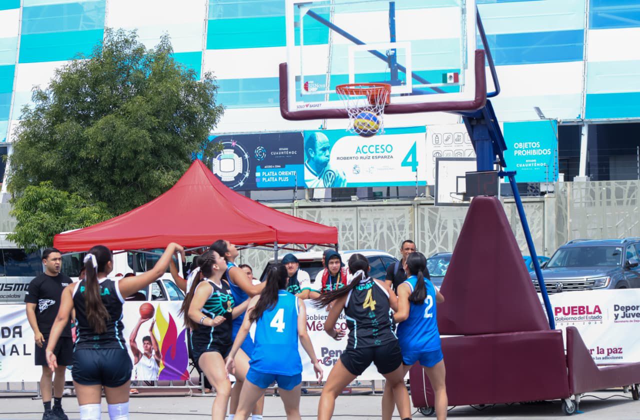  Puebla destaca en básquetbol 3X3 durante la Olimpiada CONADE 2026