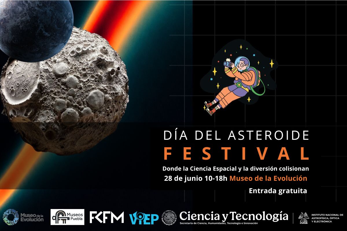  El próximo domingo 28 de junio se llevará a cabo el Día del Asteroide en el Museo de la Evolución, en Puebla