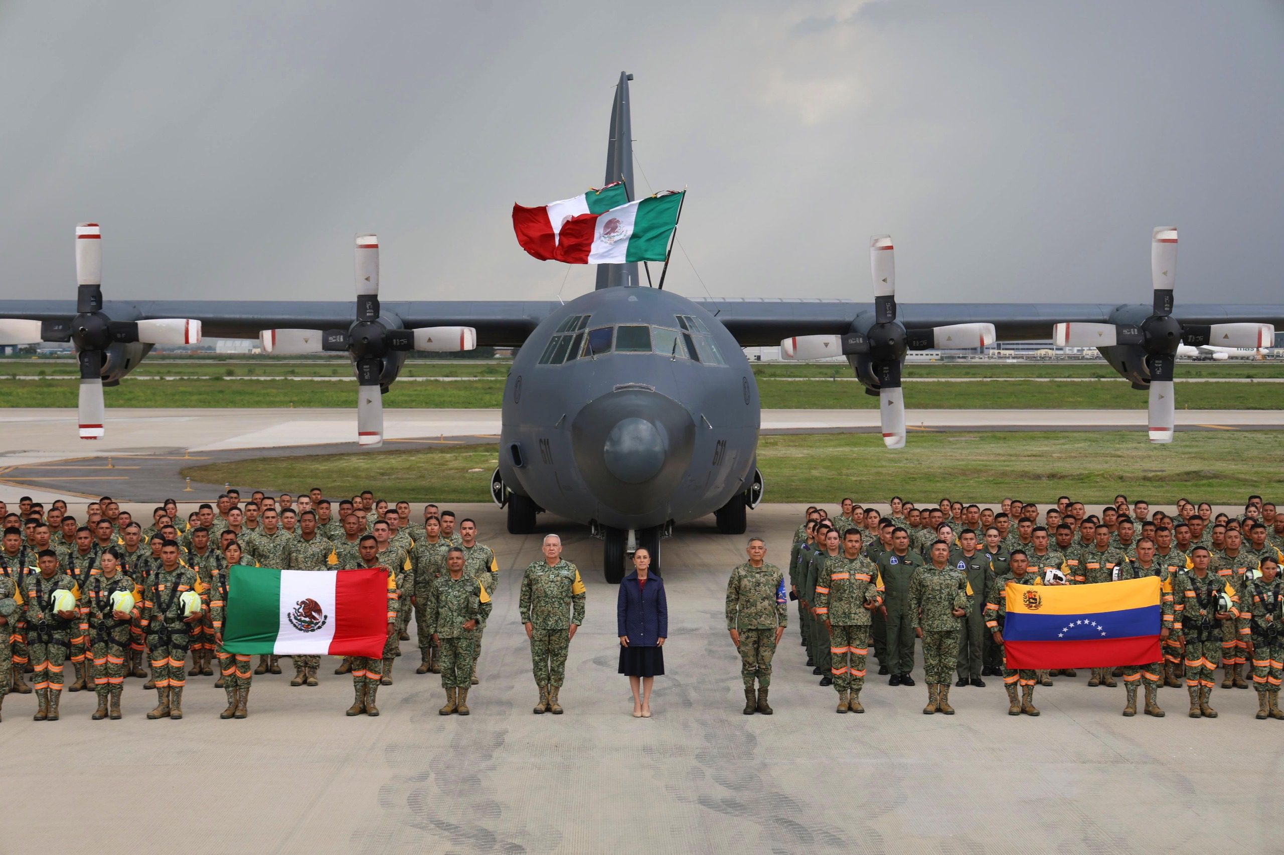  Presidenta Claudia Sheinbaum reconoce al agrupamiento “Yumare” que brindó apoyo a Venezuela por terremotos