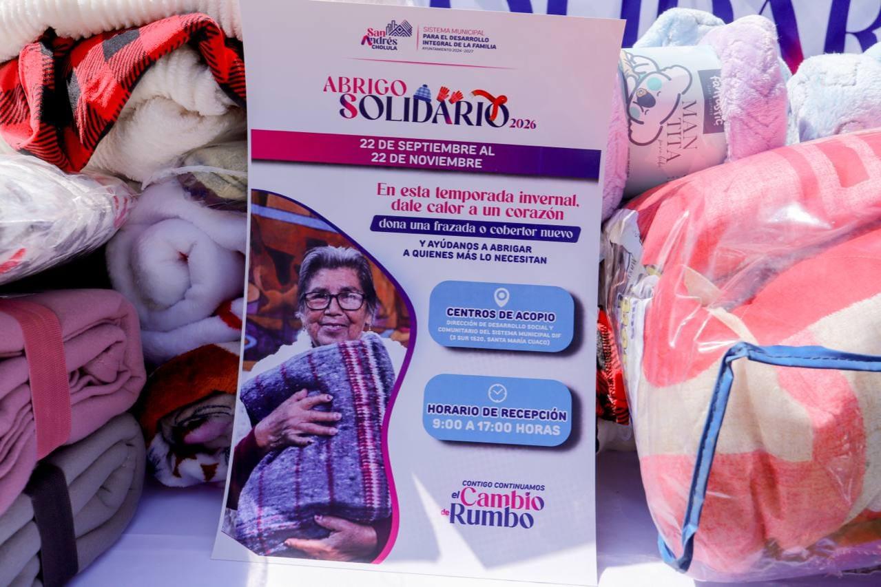 Convoca Lupita Cuautle a la solidaridad en San Andrés Cholula para brindar abrigo a personas en situación de vulnerabilidad