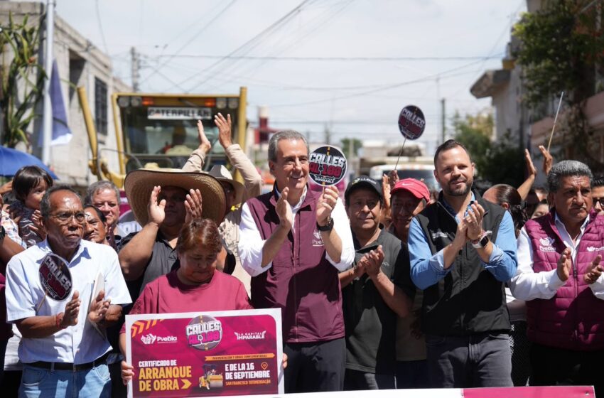  Arranca Pepe Chedraui obras de pavimentación en Guadalupe Hidalgo 2da. Sección