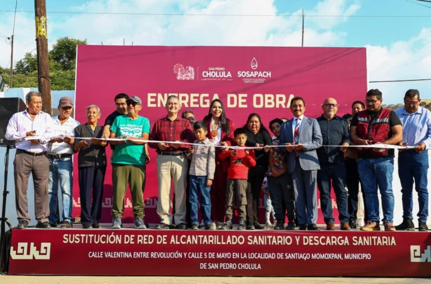  Gobierno Municipal y SOSAPACH fortalecen infraestructura sanitaria en Santiago Momoxpan