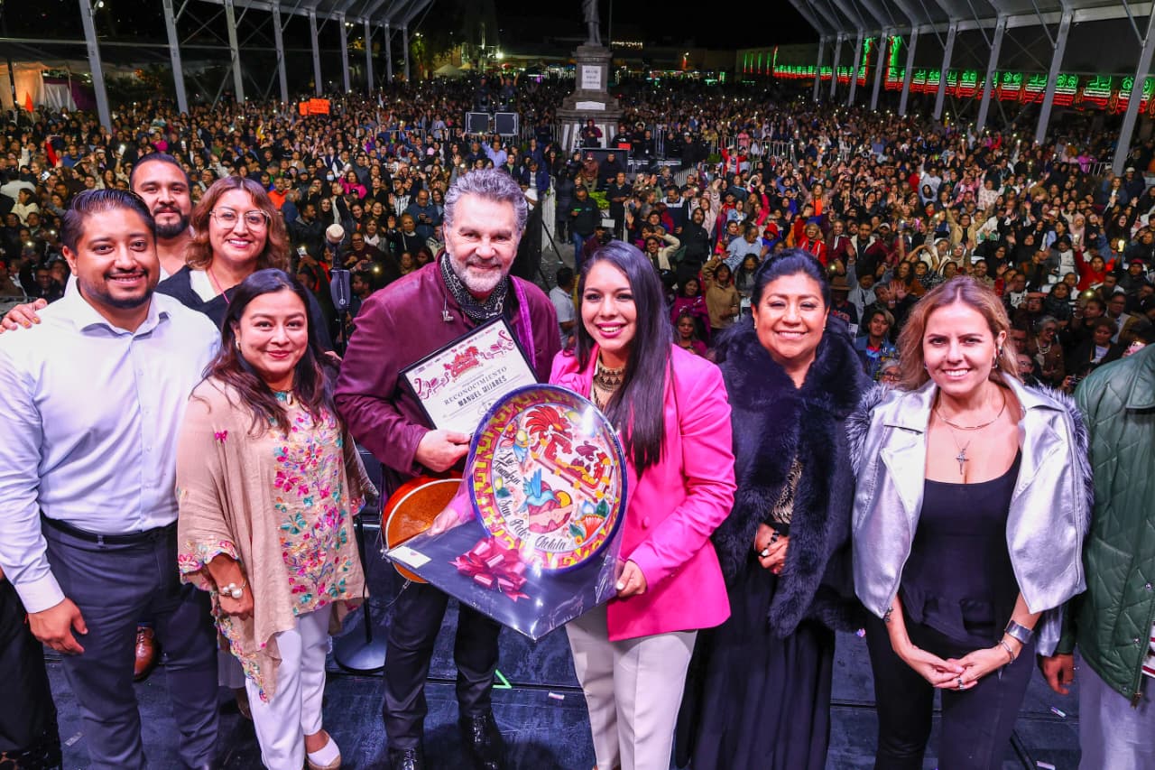  Con Mijares y miles de visitantes, Tonantzin Fernández inaugura la 76ª Feria Milenaria