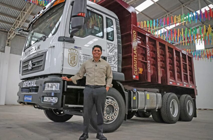  Fortalece Omar Muñoz el parque vehicular con nuevo camión