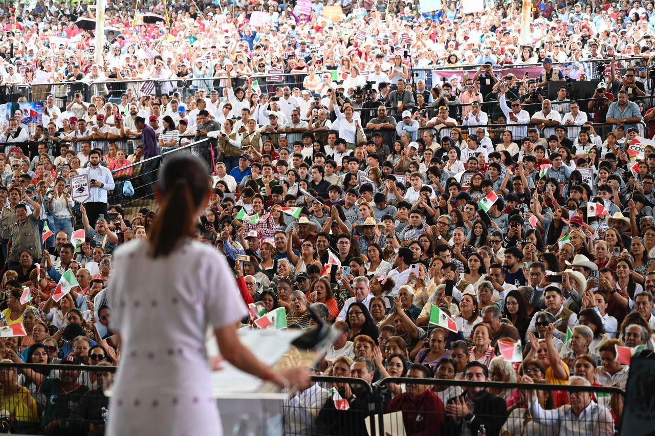  Máximo respaldo: 152 mil personas arropan a la Presidenta Claudia Sheinbaum en el arranque de su gira “Honestidad y Resultados”