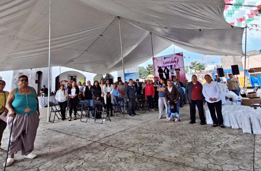  Karina Pérez Popoca acercó la Jornada Latidos Poderosos en La Trinidad Chautenco