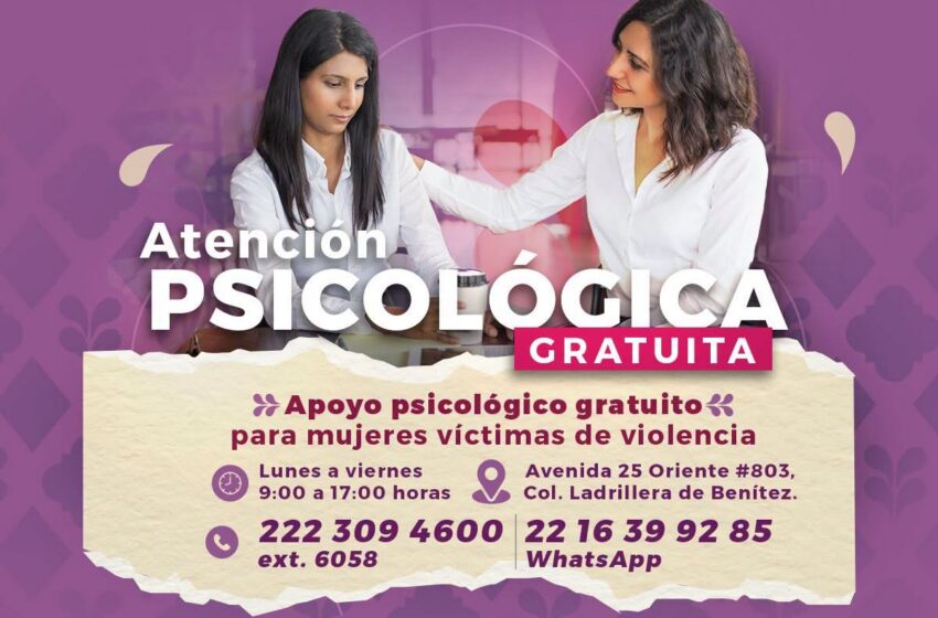  Gobierno de Pepe Chedraui acerca atención psicológica y asesoría jurídica gratuita a las mujeres de Puebla
