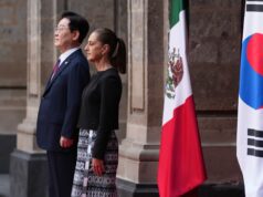 Presidenta Claudia Sheinbaum recibe en Palacio Nacional a su homólogo de la República de Corea, Lee Jae-Myung