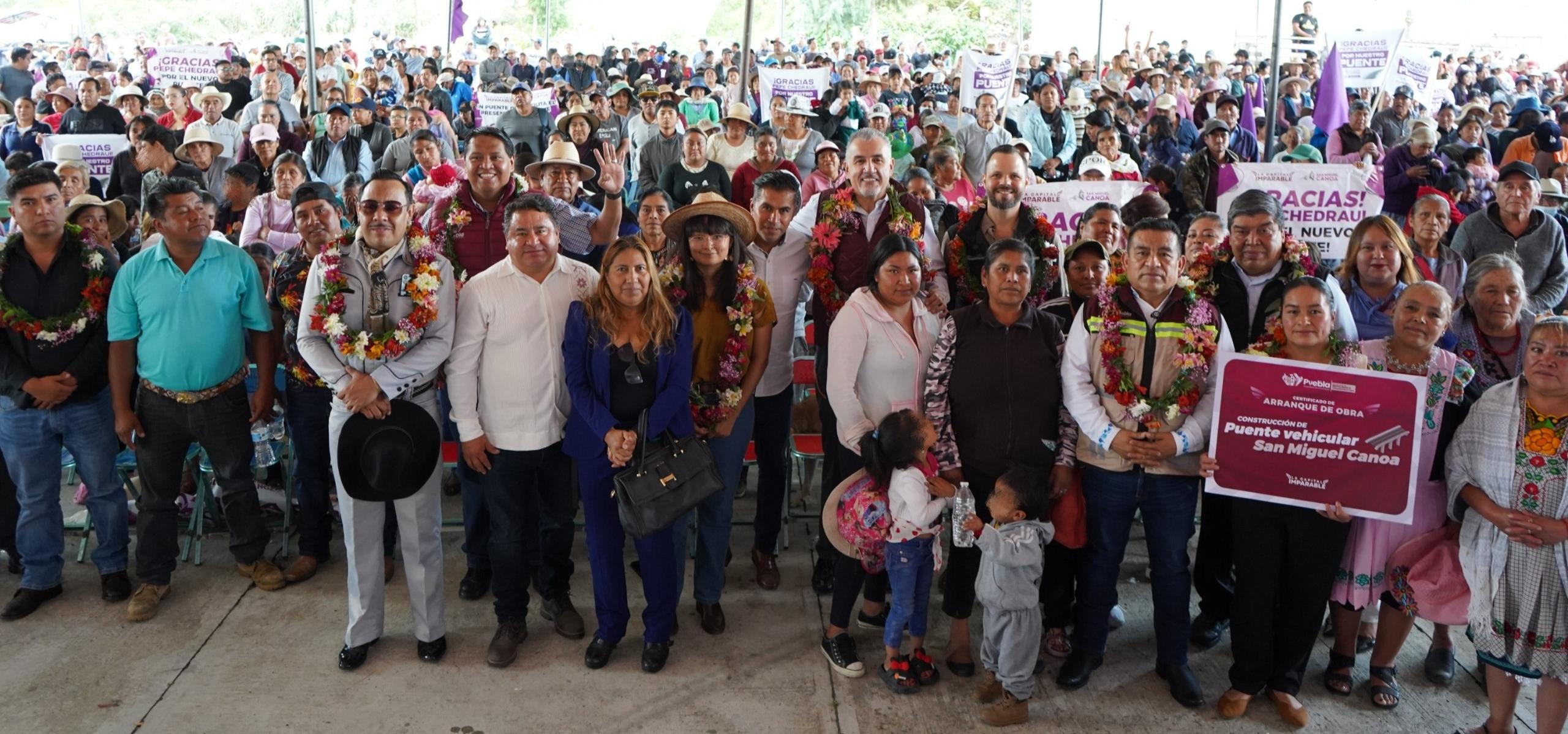  Arranca Gobierno de Pepe Chedraui construcción del Puente Vehicular de San Miguel Canoa