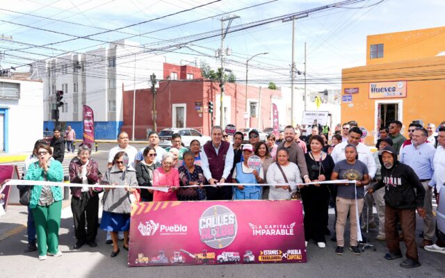 Tren de pavimentación Pepe Chedraui Puebla
