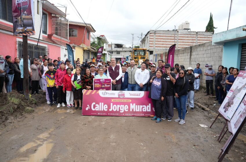  Arranca Pepe Chedraui obras de pavimentación en La Resurrección